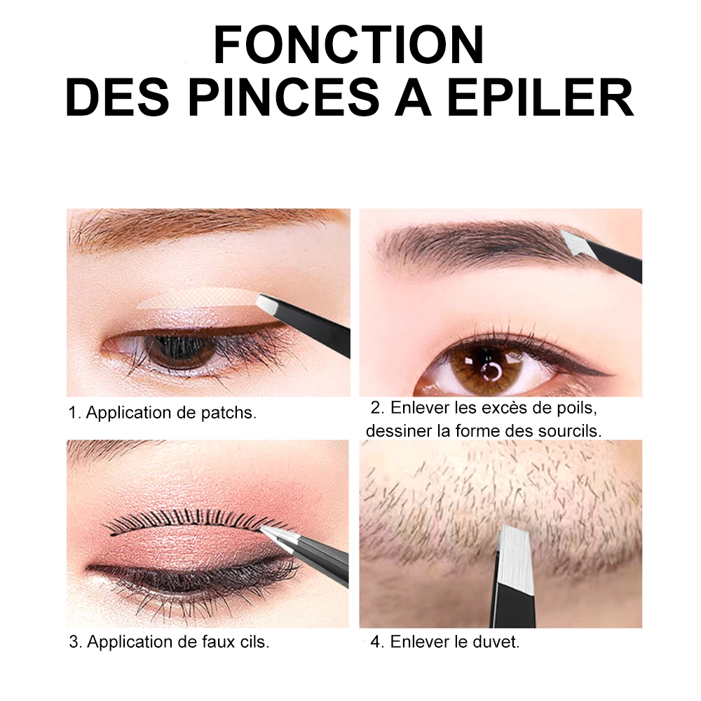 Set de pinces à épiler