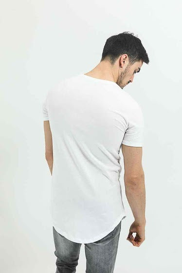 Frilivin T-Shirt The Basic Long White Polar