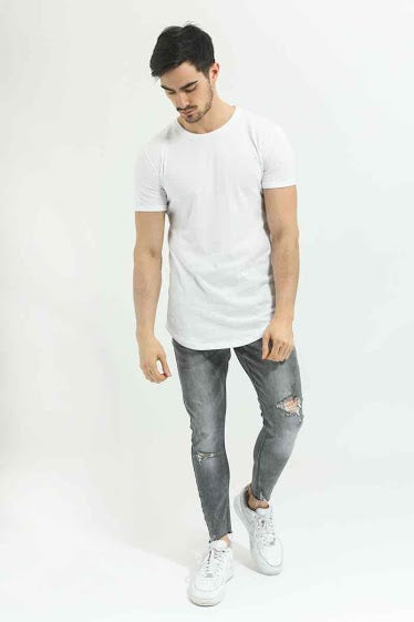 Frilivin T-Shirt The Basic Long White Polar