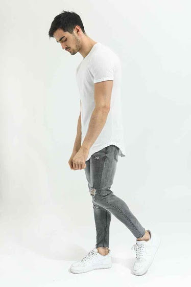 Frilivin T-Shirt The Basic Long White Polar